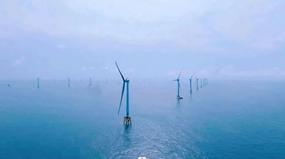 捷报！粤电广东阳江青洲—海上风电场项目全部风机完成安装