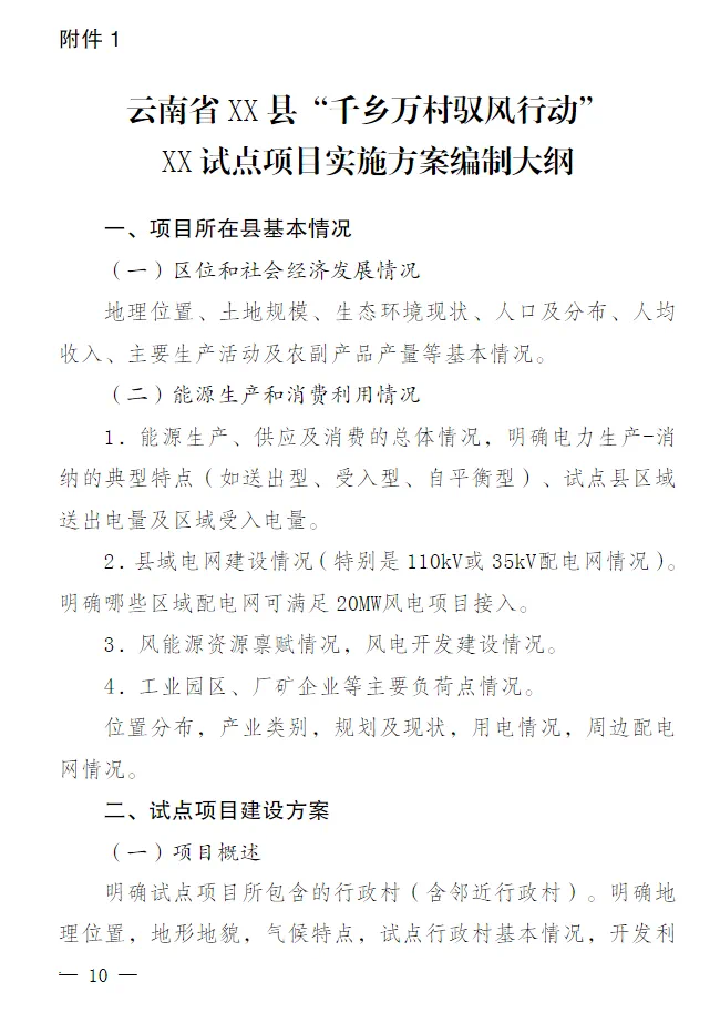 试点行政村不超20个，总规模不超400MW！云南出台“千乡万村驭风行动”总体方案