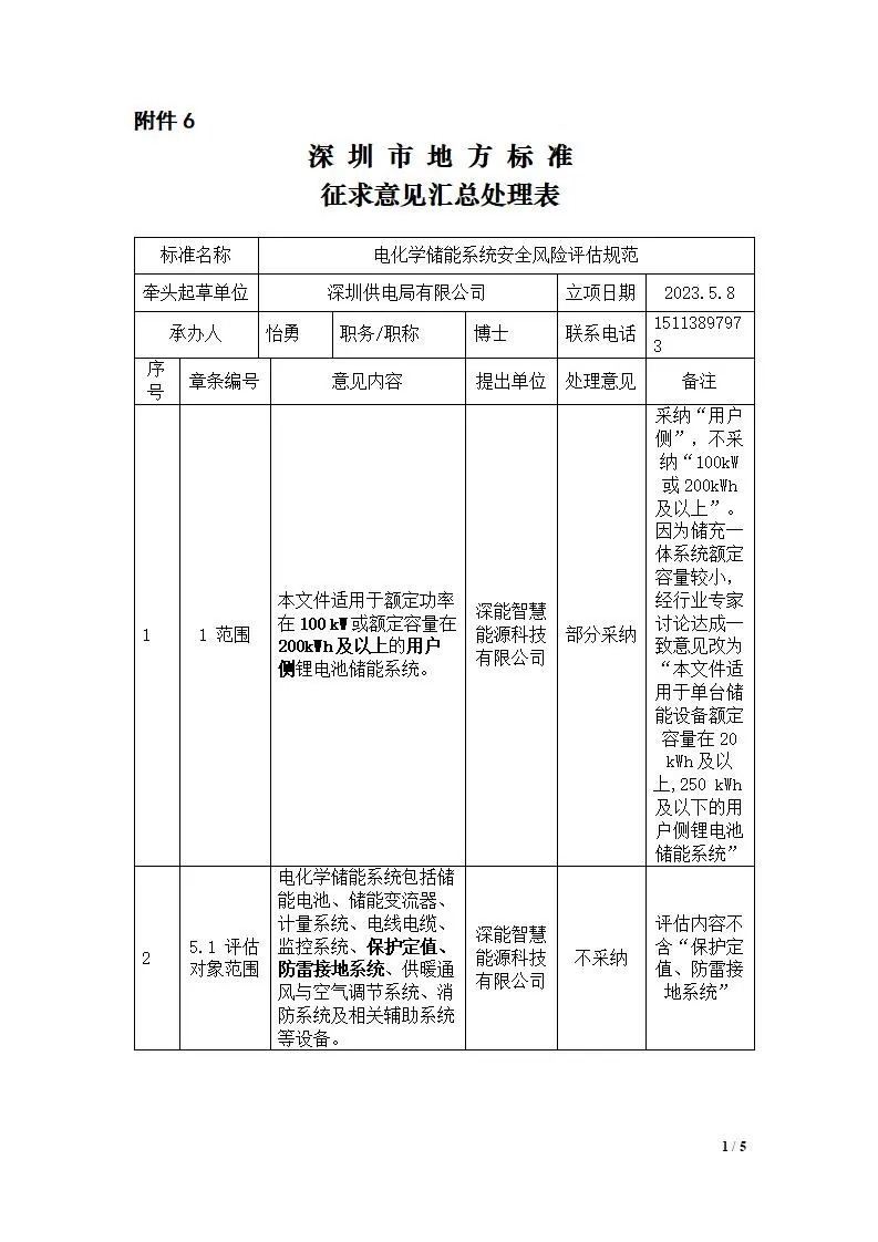 深圳出台两项用户侧储能标准