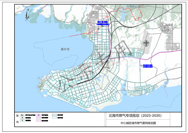 广西北海市：到2035 年燃气普及率99.5%。