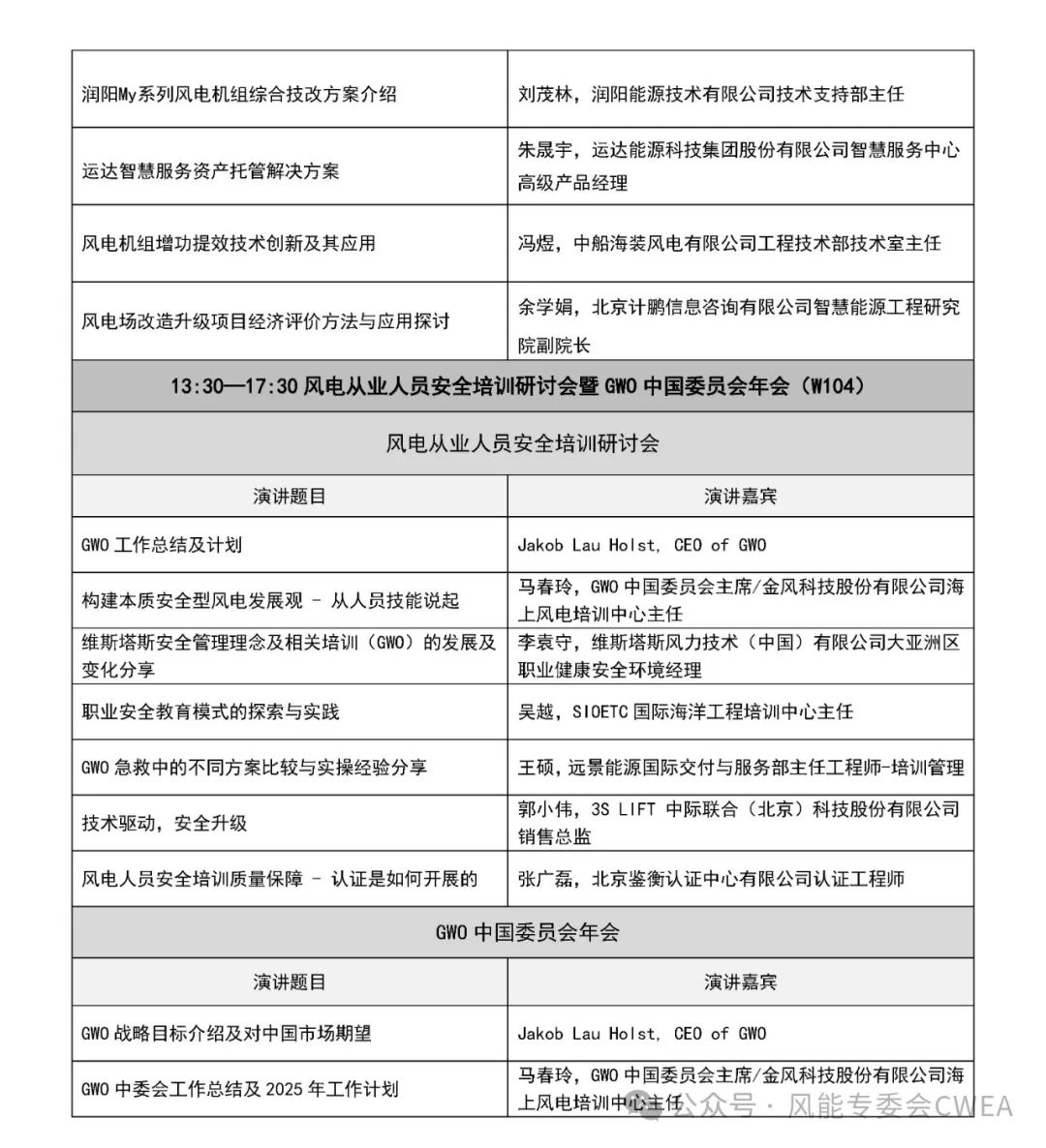 2024北京国际风能大会暨展览会（CWP2024）中英文详细日程发布