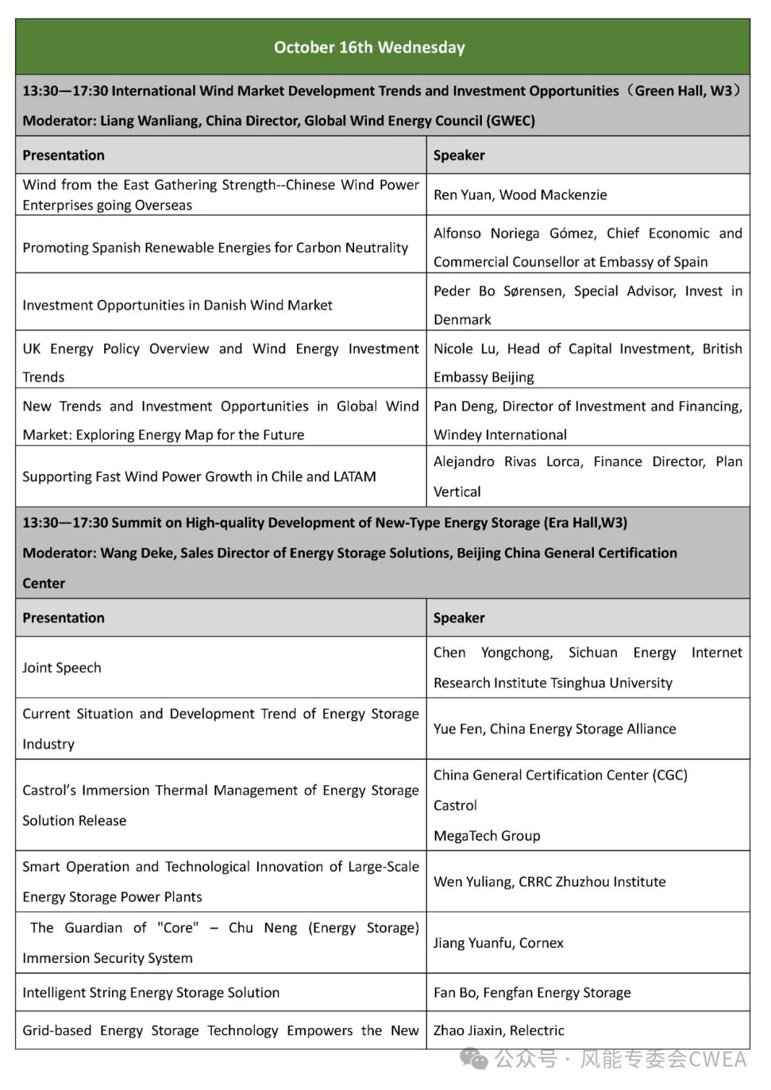 2024北京国际风能大会暨展览会（CWP2024）中英文详细日程发布