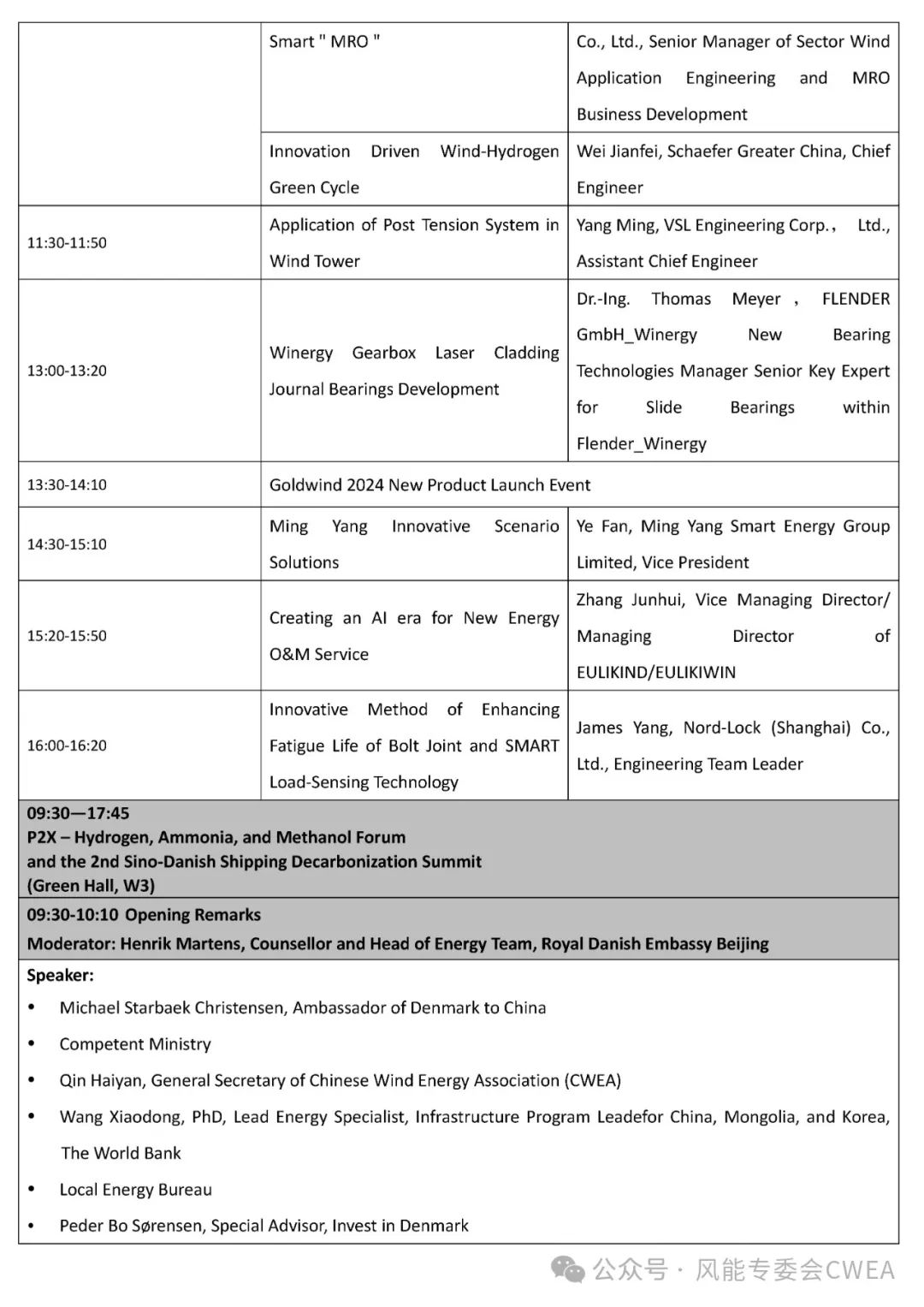 2024北京国际风能大会暨展览会（CWP2024）中英文详细日程发布